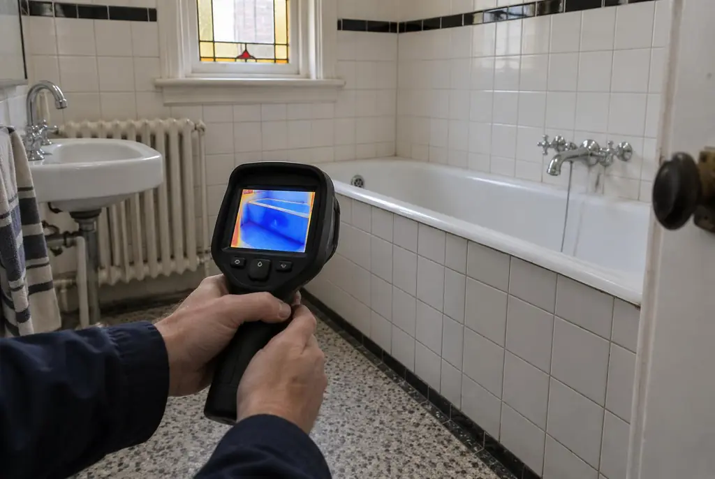 Lekdetectie Kortenhoef – onderzoek in een badkamer van een oudere woning