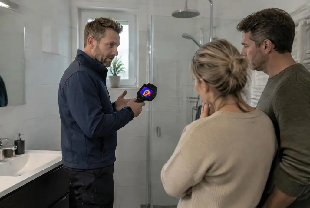 Lekdetectie Kortenhoef – specialist legt bevindingen uit aan bewoner